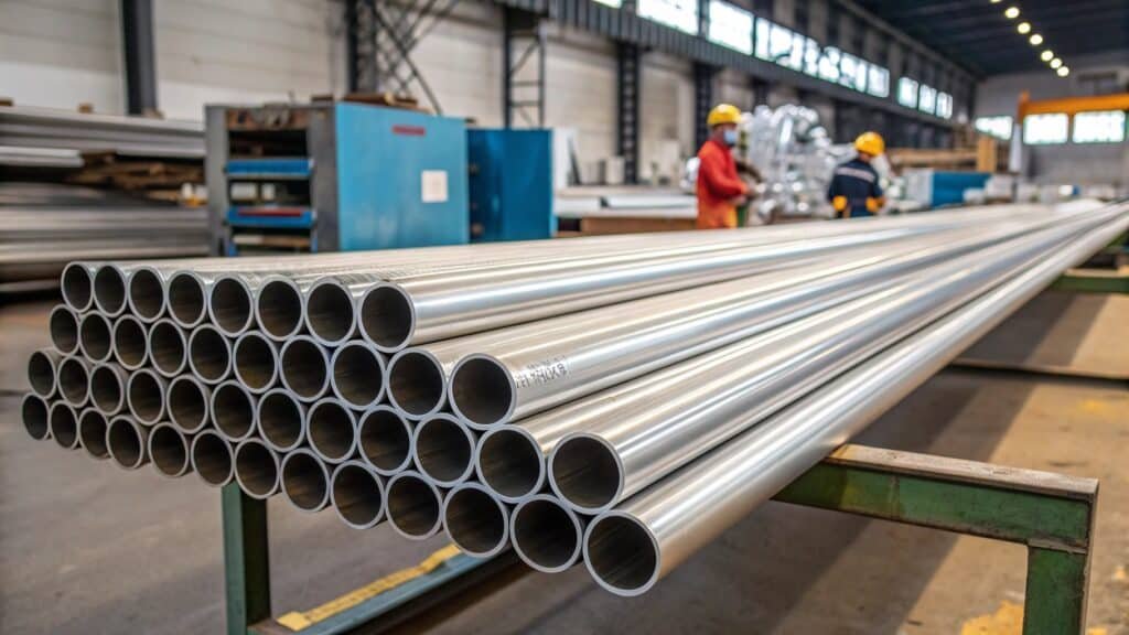 An animated hero image showing a 7075 aluminum part withstanding immense pressure while a 6061 part deforms.